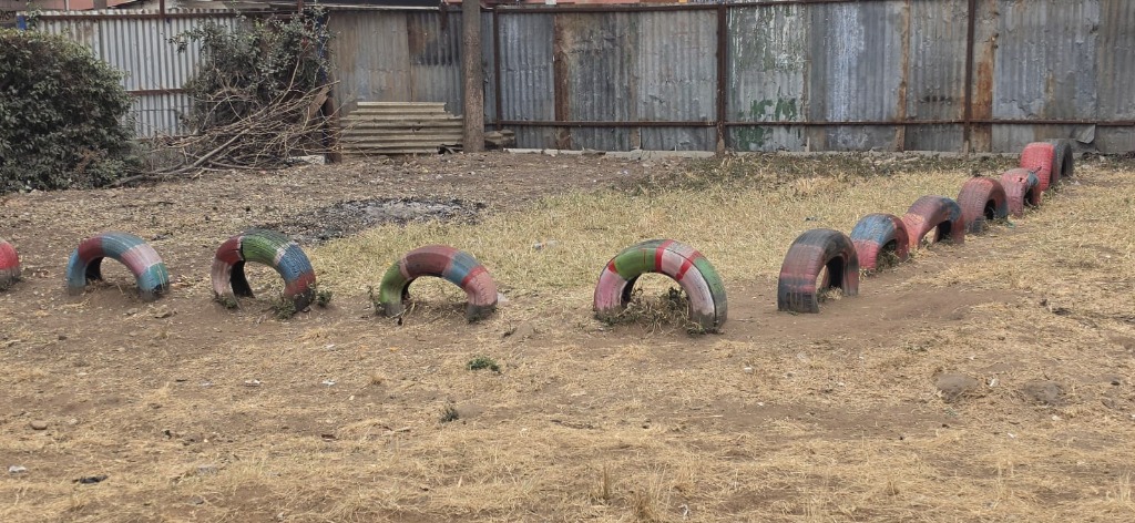 Learners Outdoor Tire Play Area